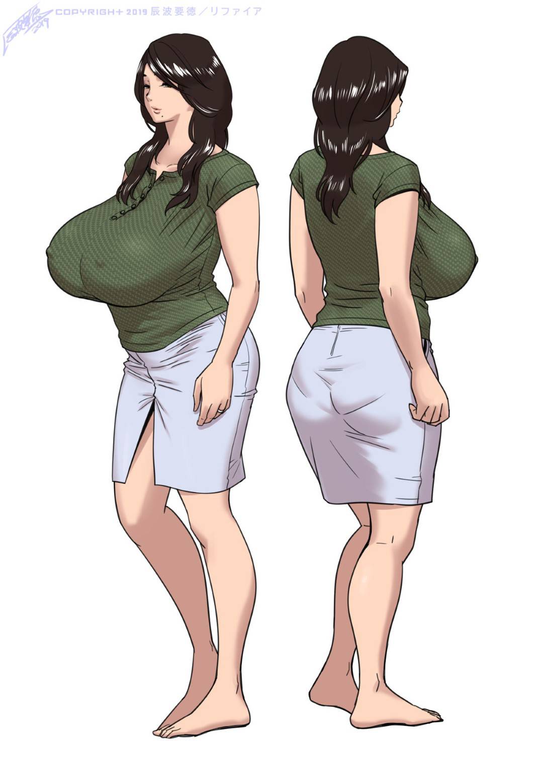 【エロ漫画】子持ちのエロボデイ爆乳人妻…息子と肉体関係を持ち、イチャラブ生ハメ中出しセックスでイキまくる【辰波要徳：人妻でママで初カノ】