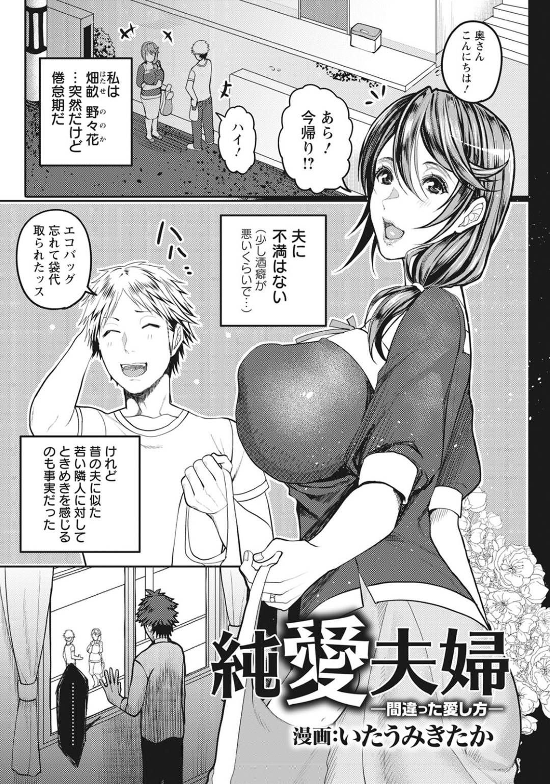 エロ漫画】ヤンデレな夫に調教されちゃうヤンデレな人妻…乳首責めされたりバックの中出しや玩具責めでド変態なトロ顔になっちゃう！【いたうみきたか：純愛夫婦  -間違った愛し方-】 | エロ漫画の艶 -無料エロマンガ同人誌- | oilmach.ru